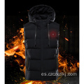 Nuevo chaleco de ropa de calefacción inteligente con capucha